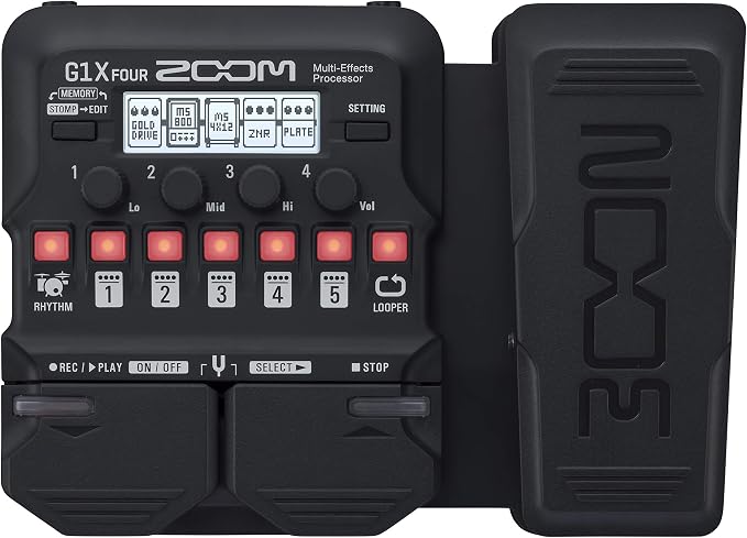 Zoom G1X Four Guitar Multi-Effects Processor with Expression Pedal